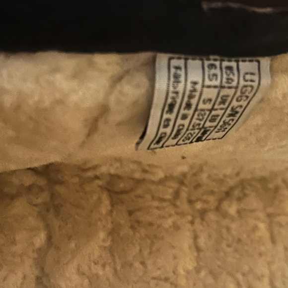 Ugg Leather & Sheepskin Zip Up Boots Sz 6 1/2 - Picture 14 of 15